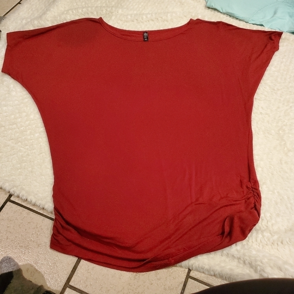 Made by Johnny size xxl Red Ruched top